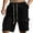 01 Black, variant on Weiqiqre Shorts Men Linen Shorts Casual Drawstring Summer Beach Shorts
