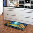 thumbnail image 5 of SKYSONIC Van Gogh Style Sunflower Area Rug 39x20 in, Stain Resistant Comfy Carpet Throw Rug with Elastic Cotton Interlayer for Kitchen Bathroom Living Room Bedroom, 5 of 7