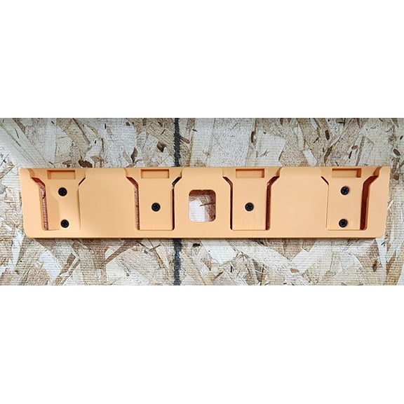 SZWJT-LV Battery Holder for Milwaukee M18 18V Battery, 4pcs Mount 3 Slot Bulk Battery Garage Tool, Milwaukee Battery Holder for Work Van, Shelf, Toolbox (1PCS, Black)