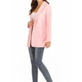 thumbnail image 5 of Women Casual Long Sleeve Blazer Open Front Lapel Work Office Jacket Suit,Cardigan Jacket Blazer for Petite Women Teen Girls with Pockets, Business Casual Boyfriend Blazer XS-XL Pink, 5 of 7