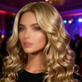 thumbnail image 5 of Dengmore Long Blonde Curly Hair With Bangs Wigs For Women Curly Hair Wig, 5 of 7