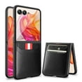 thumbnail image 6 of Moto Razr + / Plus 2024 Case,for Motorola Moto Razr + / Plus 2024 Luxury PU Leather Wallet Protective Phone Case Card Slots Pocket Purse Women Man Cover Case for Motorola Moto Razr + / Plus 2024,Black, 6 of 11