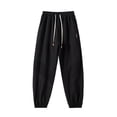thumbnail image 6 of BVnarty Men's Mesh Quick Dry Long Pants Solid Lightweight Breathable Loose Jogger Trousers for Summer Sports Outdoor Daily Black L, 6 of 6