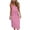Pink, variant on Efsteb Women Summer Dresses Spaghetti Strap V-Neck Drawstring Waist Midi Dress Solid Color Casual Dress with Side Pockets (Wine,XL)