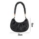 thumbnail image 2 of Nuevo bolso plisado de un solo hombro, bolso mensajero de moda, negro, 2 of 6