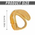 thumbnail image 4 of DESIGNICE Gold Bangles for Women Unique Twisted Design Chunky Bracelets Open-Close Bangles Bracelets for Women Gold2, 4 of 7