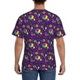 thumbnail image 3 of Bixox Men's Mardi Gras and Donuts Printed Short Sleeve Skinny Athletic T-Shirt, 3 of 6