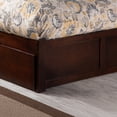 thumbnail image 5 of AFI Concord Full Solid Wood Platform Bed with Footboard & Twin Trundle, Walnut, 5 of 8