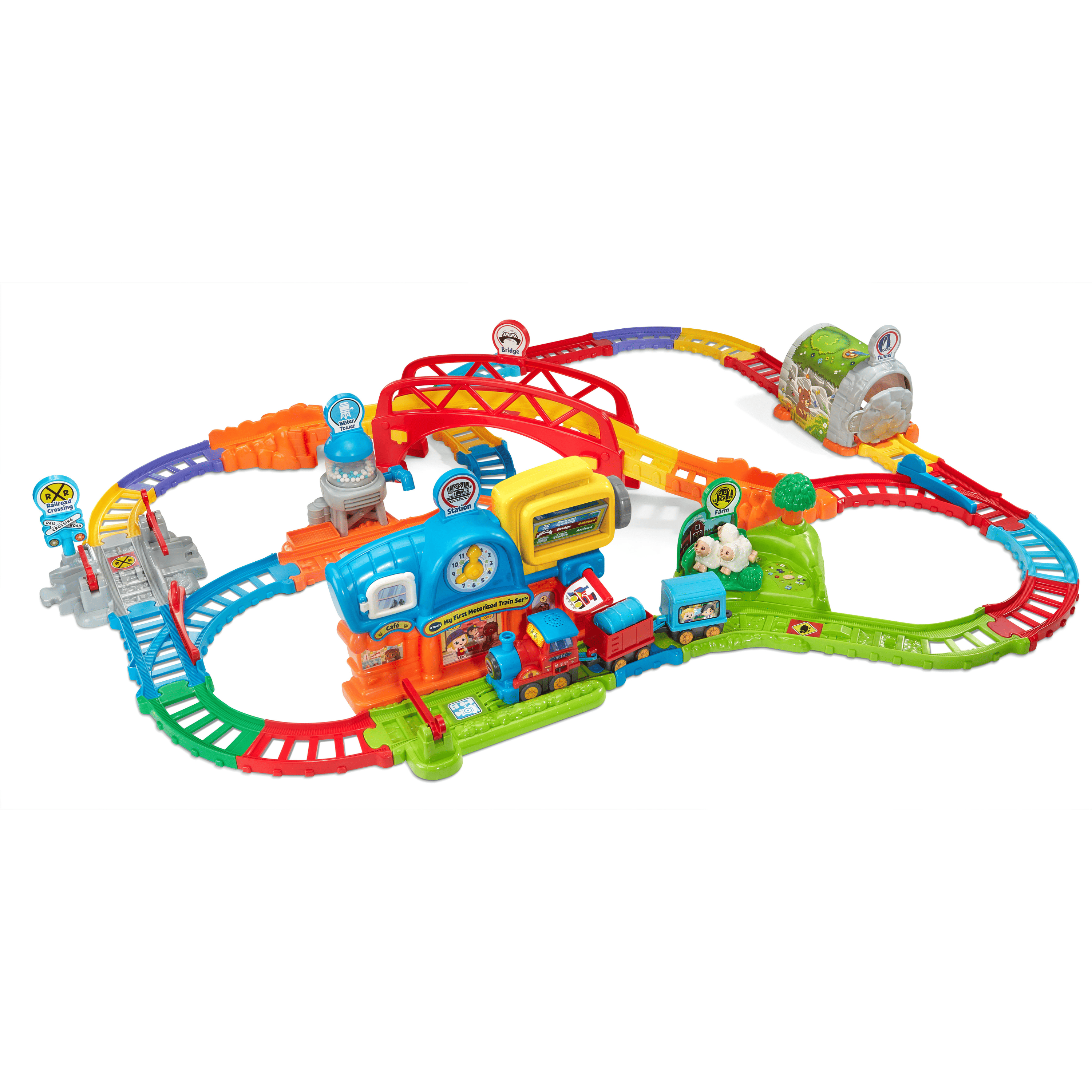 VTech® My First Motorized Train Set with SmartPoint Train - English Version, 1.5+ Yrs
