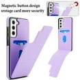 thumbnail image 2 of Allytechgroup Wallet Case for Samsung Galaxy S21 FE with Credit Card Slot, PU Leatehr Phone Case with Stand RFID Blocking Shockproof Back Cover for Samsung Galaxy S21 FE for Women Men, Lightpurple, 2 of 5