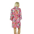 thumbnail image 6 of Bimba Women Short Cotton custom Robe Floral Print Bridesmaid Getting Ready Wrap Cover Up, 6 of 6