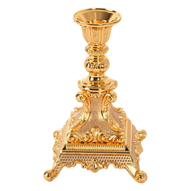 Candelero moderno Florero artificial Adorno de boda Oro Sunnimix Porta vela