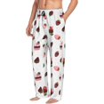 thumbnail image 3 of Mens Pajama Pants - Soft Sleep & Lounge Pants for Men, Cute Chocolate Strawberry Cuteness Casual PJ Bottoms Pants with Pockets, 3 of 5