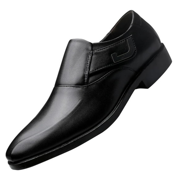 Men's Dress Loafer Shoes Monk Strap Slip On Loafers Black Shoe Casual Work Business Wedding Party Dressy Footwear