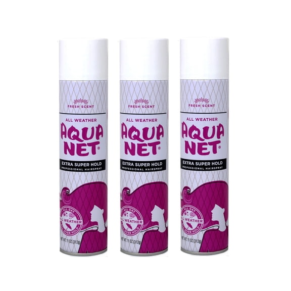 Aqua Net Professional Hair Spray Extra Super Hold, Fresh Fragrance 11 oz by Aqua Net (Pack of 3)