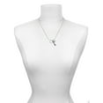 thumbnail image 3 of Delight Jewelry Silvertone Matthew 5:4 Eternity Ring - Love and Lock Charm Necklace, 18"+1", 3 of 4