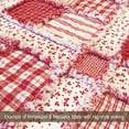 thumbnail image 4 of JCS Cherry Red 2 Homespun Cotton Fabric Sold by the Yard, 4 of 8