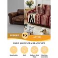 thumbnail image 5 of Red Beige Boho Couch Cover for Dogs, Vintage Abstract Art Ethnic Tribe Washable Sofa Covers Slipcover for Pets Dogs Futon Cover, Couch Recliner Covers, Oversized Chair Slipcover 71"x91", 5 of 9