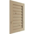 thumbnail image 2 of Ekena Millwork 16"W x 30"H Timberthane Knotty Pine Vertical Faux Wood Non-Functional Gable Vent, Primed Tan, 2 of 5
