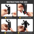 thumbnail image 3 of 2Pcs Compression Latch Lock Zinc Alloy Adjustable Lever Hand Operated Latch Lock Flush Lever Latches, 3 of 7