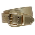 thumbnail image 3 of Women's Litchi Veined Double Stitch Double Hole Tapered Leather Belt, 3 of 6