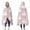 Pink Halloween Ghosts, variant on Wearable Blanket,Plaid Pumpkin Halloween Pattern Hooded Wearable Flannel Blanket for Adults & Teens,Winter Poncho Shawl Wrap Cape Cozy Anti-Pill,60"x80"