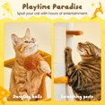thumbnail image 3 of MWPO 63.8" Multi-Level Cat Tree with Condo and Scratching Post Tower, Yellow, 3 of 9
