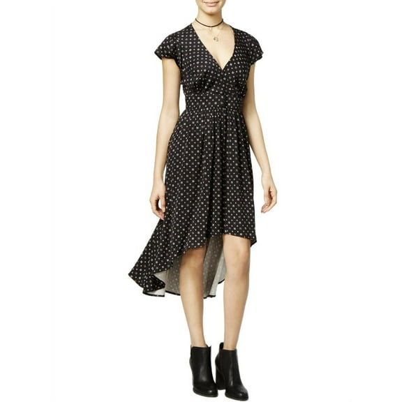 One Hart Womens Juniors Printed Hi-Low Casual Dress