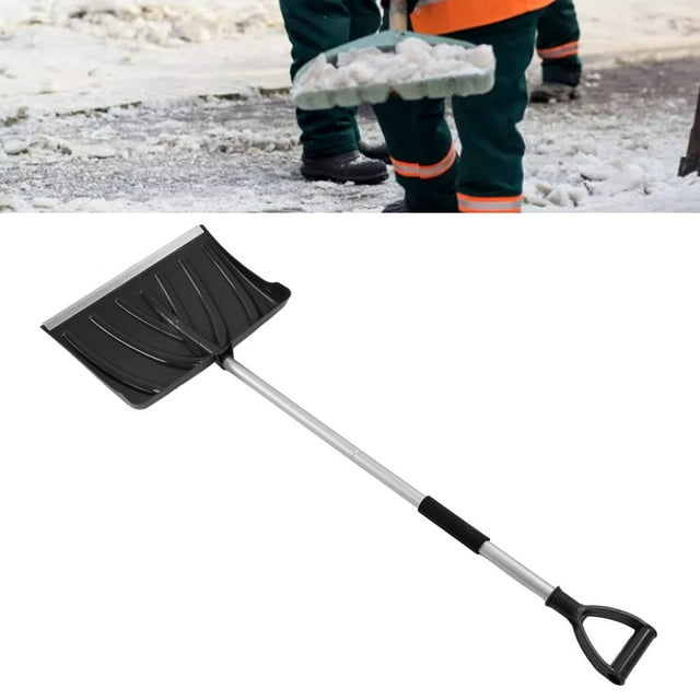 Snow Shovel, Snow Pusher Aluminium Alloy Large Capacity Detachable for Garbage