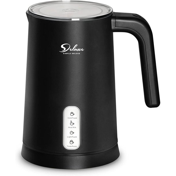Simple Deluxe Milk Frother, 4in1 Electric Milk Steammer 250ml/8.4oz