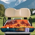 thumbnail image 3 of XYZCANDO Retro Palm Tree Print Golf Cart Seat Soft, for Sports, Golf Cart Seat Covers, Compatible with 2 Passenger Club Car, 3 of 8