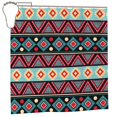 thumbnail image 2 of Bohemian Southwestern Native Retro Pattern Shower Curtain, Waterproof Bath Curtains for Bathroom Decorations, 72 x 72 inches, 2 of 7