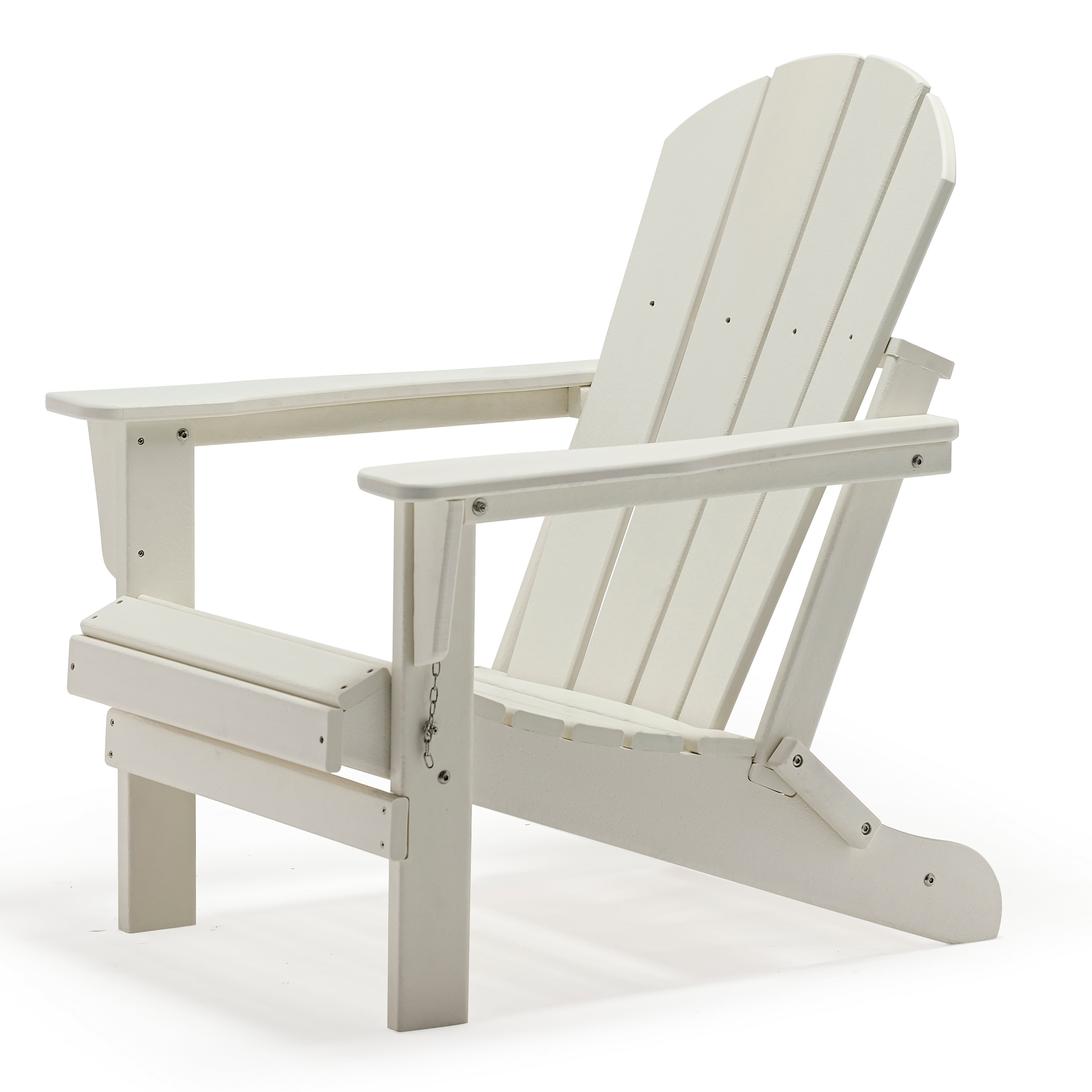 Westin Outdoor Braxton Folding Plastic Adirondack Chair (Set of 4), White