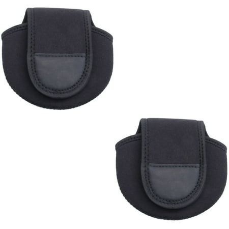 2 Pack Ventiladores Absorbing Fishing Bag Fishing Wheel Storage Bag Water Drop Shaped Fishing Case Reel Storage Pouch