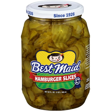 (2 Pack) Best Maid Hamburger Slices, 32 fl oz (The Best Pickles Ever)