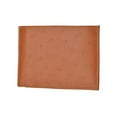thumbnail image 6 of Special Series Ostrich Pattern Mens Leather Removable ID Flap Bifold Wallet 5562 CF, 6 of 11
