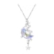 thumbnail image 3 of Collar femenino colorido aurora cristal piedra moda temperamento clavícula cadena regalo para novias, 3 of 3