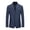 Navy, variant on Elainilye Fashion Mens Jacket Color Blocking Suit Slim Fit Single-Breasted Blazer Suit Performance Suit Long Sleeve Lapel Blazer Coat,Blue