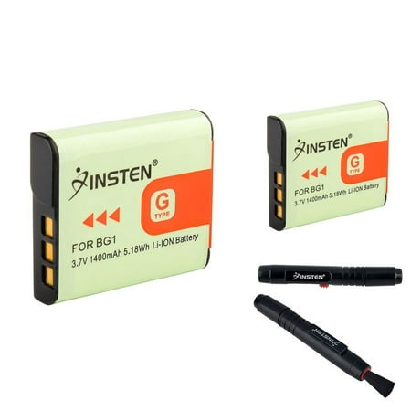 Insten TWO NP-BG1 BATTERY PACK+LENS CLEANING PEN KIT FOR (Best Shisha Pen Battery)