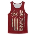 thumbnail image 3 of We the People Patriotic Tank Top for Men 1776-2026 250th Anniversary Retro American Flag Graphic Tank Top 4th Of July Independence Day Patriotic Tee Usa Muscle Crewneck Outfits,Red L, 3 of 5