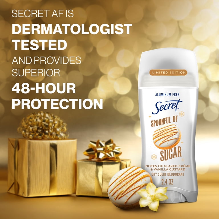 Secret Aluminum Free Deodorant for Women, Spoonful of Sugar 2.4 oz