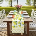 thumbnail image 4 of Table Runners 70 Inches Long Dress Scarves, Yellow Lemon Farmhouse Coffee/Dining/Kitchen Table Decor, Holiday Table Runner, Summer Botanical Watercolor Pastoral 13x70 Inch, 4 of 9