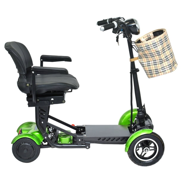 Scooter de mobilité motorisé électrique à 4 roues, siège large à