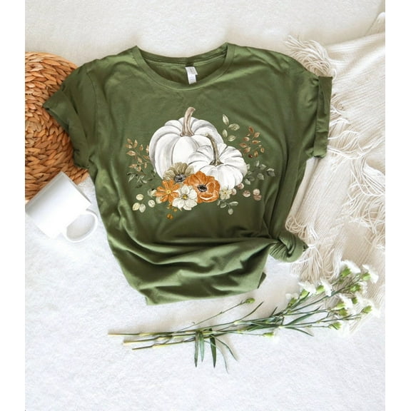 Vintage Pumpkin Fall T-shirts for Women, Cute Pumpkin Shirt, Cute Fall Shirts, Thanksgiving Shirt, Pumpkin spice, Halloween shirt