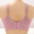 thumbnail image 4 of Bigersell Padded Bra Woman Sports Bra without Underwires Everyday Bras Vest Lingerie Underwear Big & Tall Size T-Shirt Bra, Style 13135, Purple 38C, 4 of 5