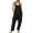 Black, variant on BKQCNKM Overalls for Women Womens Overalls Womens Loose Casual Sleeveless Spaghetti Strap Jumpsuits Stretchy Wide Leg Rompers with Two Pockets Jumpsuits for Women, Black L