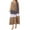Khaki, variant on ZANZEA Women Sundress Vintage Retro Printed Color Block Maxi Long Dress FZH