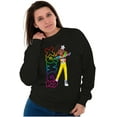 thumbnail image 4 of XOMG POP Neon Logo Brooklynn Cartoon Women Plus Size Sweatshirt Brisco Brands 2X, 4 of 5