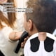 thumbnail image 1 of Capa de corte de pelo de longitud corta, capa de pelo de peluquero de silicona impermeable, capa de pelo antiadherente (tipo cabeza humana), 1 of 8