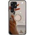 thumbnail image 5 of Compatible with Galaxy S23 Ultra Mirror Ring Case Makeup Diamond Bracket Cute Bling Mirror Stand Kickstand Fashion Luxury Shockproof Protective Cover for Girls Women-Sliver, 5 of 12